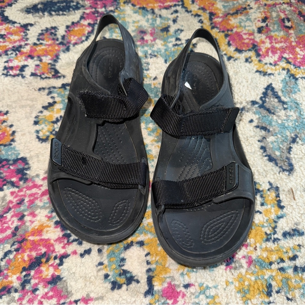 Crocs Black Swiftwater Expedition Sport Sandal Women’s Sz 5